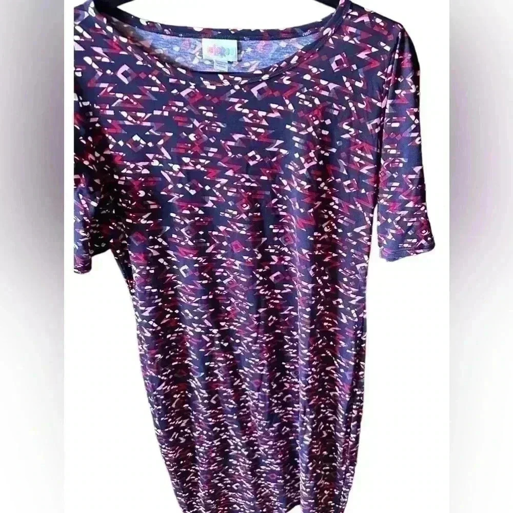 Lularoe Large‎ Navy blue southwest pattern Julia pencil dress . NWT.